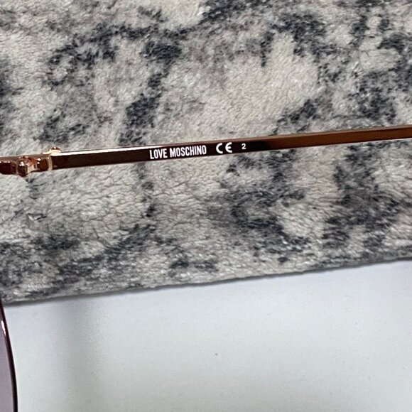 NEW Love Moschino Pink Gradient Lense Cat-Eye Sunglasses Fuchsia Frame - Picture 5 of 6